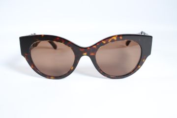Versace Eyewear Mod 4408 Women Havana Full Rim Designer Sunglasses