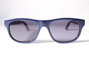 Gucci Eyewear GG 0768Q Men Blue Full Rim Plastic Designer Sunglasses 54 mmmm